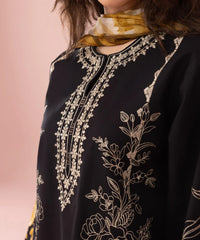 SAPPHIRE - 3PC CAMBRIC EMBROIDERED SHIRT WITH PRINTED DUPATTA AND CAMBRIC TROUSER - HZG1290