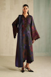BAROQUE - 3PC KARANDI PRINTED SHIRT WITH KARANDI PRINTED SHAWL AND TROUSER - HZG3152