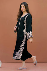 MARIA B - 2PC DHANAK EMBROIDERED SHIRT AND TROUSER - HZG1621