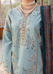 SAPPHIRE - 3PC LAWN EMBROIDERED SHIRT WITH CHIFFON PRINTED DUPATTA AND TROUSER - HZG2698