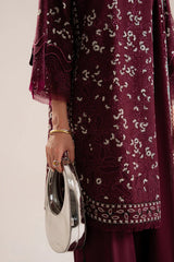 SUFFUSE - 3PC LAWN LASERWORK EMBROIDERED SHIRT WITH KHADDI NET EMBROIDERED DUPATTA AND TROUSER - HZG2756