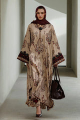 BAROQUE - 3PC KARANDI PRINTED SHIRT WITH KARANDI PRINTED SHAWL AND TROUSER - HZG3148