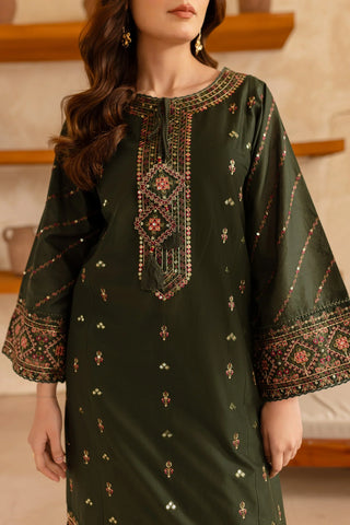 BATIK - 2PC LAWN EMBROIDERED SHIRT AND EMBROIDERED TROUSER - HZG2140