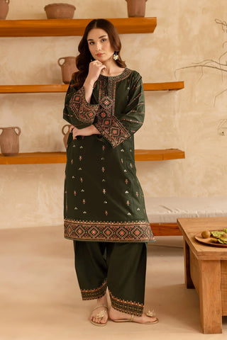 BATIK - 2PC LAWN EMBROIDERED SHIRT AND EMBROIDERED TROUSER - HZG2140