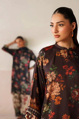 BAROQUE - 3PC VISCOSE PRINTED SHIRT WITH VISCOSE PRINTED DUPATTA AND TROUSER - HZU2515