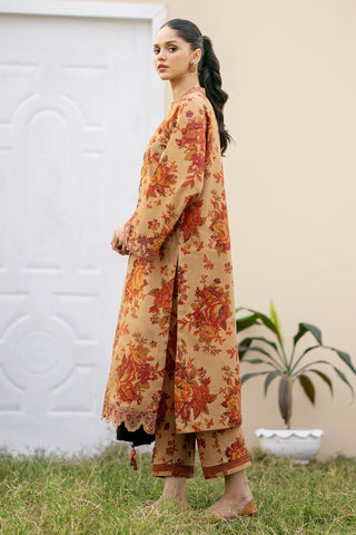 BAROQUE - 3PC KHADDAR PRINTED SHIRT WITH KHADDAR PRINTED DUPATTA AND TROUSER - HZG1458