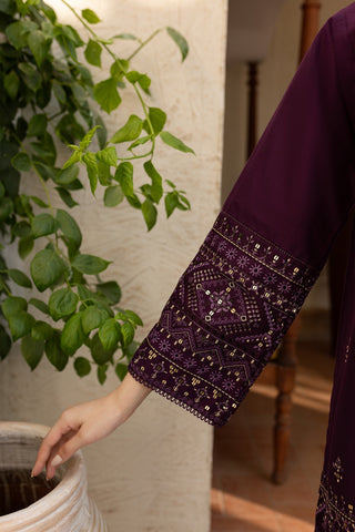 BATIK - 2PC DHANAK SEQUIN EMBROIDERED SHIRT AND SEQUIN EMBROIDERED TROUSER - HZG2009
