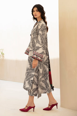 BAROQUE - 3PC KARANDI PRINTED SHIRT WITH KARANDI PRINTED DUAPTTA AND TROUSER - HZG1376