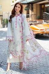 JADE - 3PC LAWN EMBROIDERED SHIRT WITH CHIFFON PRINTED DUPATTA AND TROUSER - HZG2736