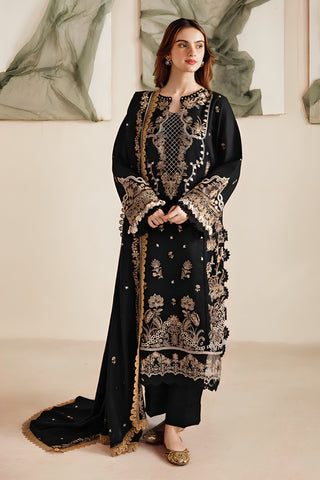 FLORENT - 3PC LAWN EMBROIDERED SHIRT WITH CHIFFON EMBROIDERED DUPATTA AND TROUSER - HZG1975