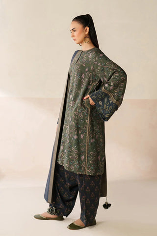 BAROQUE - 3PC VISCOSE PRINTED SHIRT WITH VISCOSE PRINTED DUPATTA AND TROUSER - HZU2520