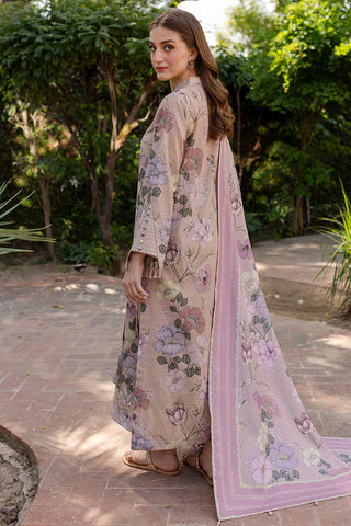 BAROQUE - 3PC KHADDAR PRINTED SHIRT WITH KHADDAR PRINTED DUPATTA AND TROUSER - HZU2554