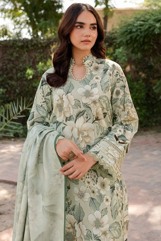 BAROQUE - 3PC KHADDAR PRINTED SHIRT WITH KHADDAR PRINTED DUPATTA AND TROUSER - HZU2559