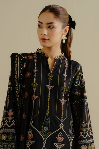 ZARA SHAH JAHAN - 3PC LAWN EMBROIDERED SHIRT WITH CHIFFON EMBROIDERED DUPATTA AND TROUSER - HZG2280