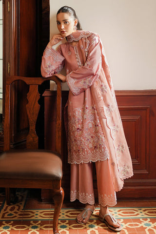 CROSS STITCH - 3PC LAWN EMBROIDERED SHIRT WITH CHIFFON EMBROIDERED DUPATTA AND TROUSER - HZG1892