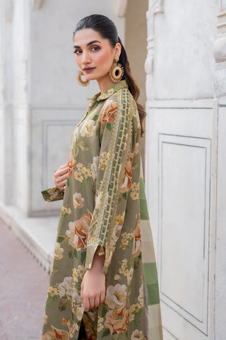 BAROQUE - 3PC KARANDI PRINTED SHIRT WITH PRINTED DUPATTA AND TROUSER - HZG1867