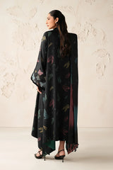 BAROQUE - 3PC KARANDI PRINTED SHIRT WITH KARANDI PRINTED SHAWL AND TROUSER - HZG3153