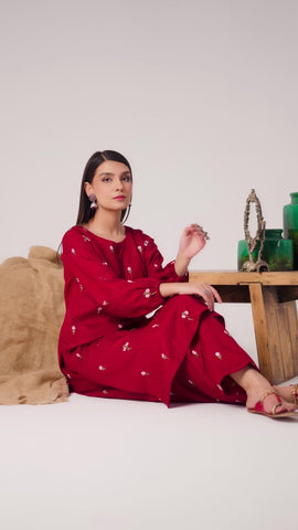 BATIK - 2PC LAWN EMBROIDERED SHIRT WITH EMBROIDERED TROUSER - HZG1718