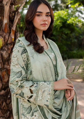BAROQUE - 3PC KHADDAR PRINTED SHIRT WITH KHADDAR PRINTED DUPATTA AND TROUSER - HZU2559