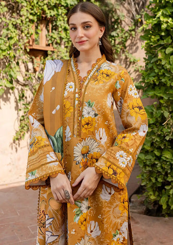 BAROQUE - 3PC KHADDAR PRINTED SHIRT WITH KHADDAR PRINTED DUPATTA AND TROUSER - HZU2560