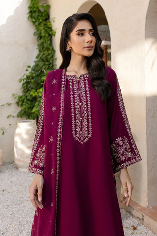 BATIK - 3PC LAWN EMBROIDERED SHIRT WITH CHIFFON EMBROIDERED DUPATTA AND TROUSER - HZG2161