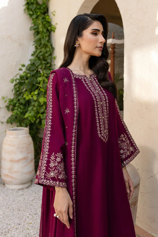 BATIK - 3PC LAWN EMBROIDERED SHIRT WITH CHIFFON EMBROIDERED DUPATTA AND TROUSER - HZG2161