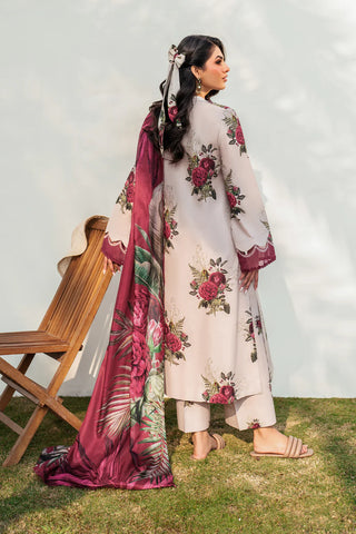 IZNIK - 3PC KARANDI PRINTED SHIRT WITH KARANDI PRINTED DUPATTA AND TROUSER - HZU2513