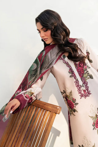 IZNIK - 3PC KARANDI PRINTED SHIRT WITH KARANDI PRINTED DUPATTA AND TROUSER - HZU2513