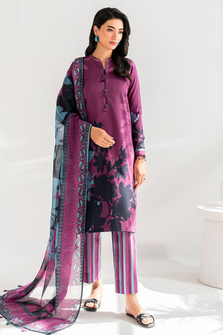 JAZMIN - 3PC KARANDI PRINTED SHIRT WITH KARANDI PRINTED DUAPTTA AND TROUSER - HZG1919