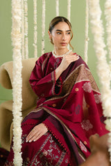 BEECHTREE - 3PC LAWN EMBROIDERED SHIRT WITH CHIFFON PRINTED DUPATTA AND TROUSER - HZG2757
