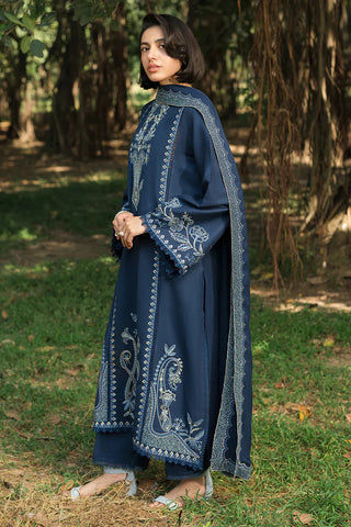 YARDS - 3PC LAWN EMBROIDERED SHIRT WITH CHIFFON EMBROIDERED DUPATTA AND TROUSER - HZG2303