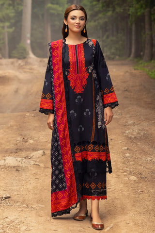 CHARIZMA - 3PC KARANDI PRINTED SHIRT WITH PRINTED DUPATTA AND TROUSER - HZG1860