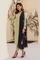 NATASHA KAMAL - 3PC LAWN SHIRT WITH CHIFFON SILK PRINTED DUPATTA AND TROUSER - HZG1574