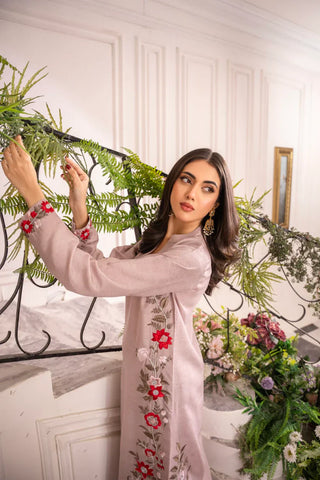 BATIK - 3PC LAWN EMBROIDERED SHIRT WITH CHIFFON TYE AND DYE DUPATTA AND TROUSER - HZG2160