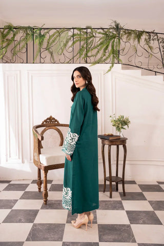 BATIK - 3PC LAWN EMBROIDERED SHIRT WITH CHIFFON DUPATTA AND TROUSER - HZG2079