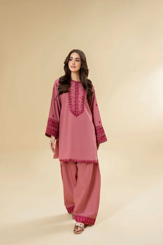LAZULI - 2PC KHADDAR EMBROIDERED SHIRT AND TROUSER - HZU2467