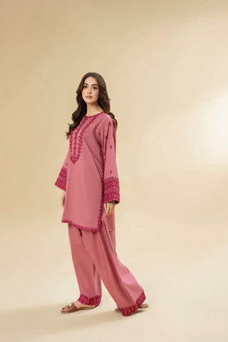 LAZULI - 2PC KHADDAR EMBROIDERED SHIRT AND TROUSER - HZU2467