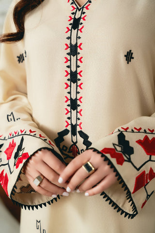 BATIK - 3PC LAWN EMBROIDERED SHIRT WITH CHIFFON DUPATTA AND TROUSER - HZG2116