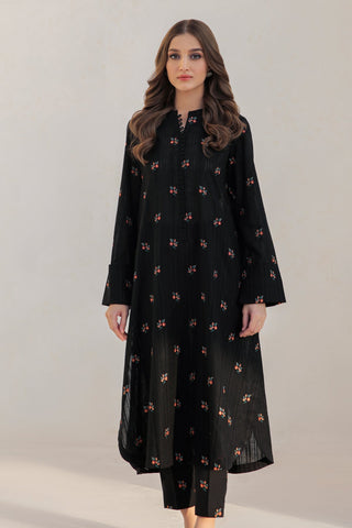 JAZMIN - 3PC CAMBRIC EMBROIDERED SHIRT AND ORGANZA EMBROIDERED DUPATTA WITH TROUSER - HZG1279