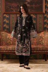 ETHNC - 2PC DHANAK EMBROIDERED SHIRT WITH TROUSER - HZG3184
