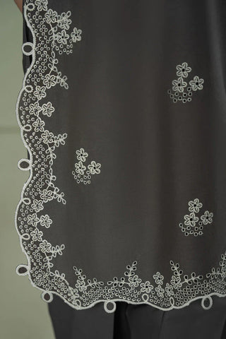 CROSS STITCH - 3PC LAWN EMBROIDERED SHIRT WITH CHIFFON EMBROIDERED DUPATTA AND TROUSER - HZG2304