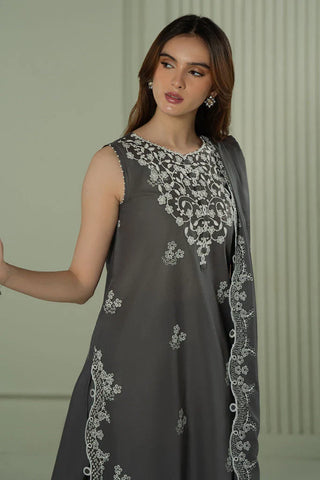 CROSS STITCH - 3PC LAWN EMBROIDERED SHIRT WITH CHIFFON EMBROIDERED DUPATTA AND TROUSER - HZG2304