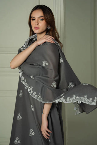 CROSS STITCH - 3PC LAWN EMBROIDERED SHIRT WITH CHIFFON EMBROIDERED DUPATTA AND TROUSER - HZG2304