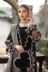 ASIM JOFA - 3PC LAWN EMBROIDERED SHIRT WITH CHIFFON EMBROIDERED DUPATTA AND TROUSER - HZG2683