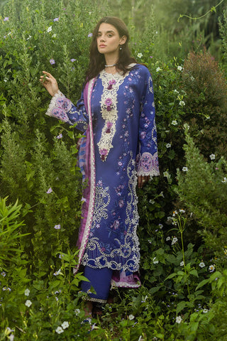 MUSHQ - 3PC LAWN EMBROIDERED SHIRT WITH CHIFFON PRINTED DUPATTA AND TROUSER - HZG2245