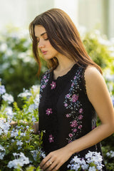 MUSHQ - 3PC LAWN EMBROIDERED SHIRT WITH CHIFFON PRINTED DUPATTA AND TROUSER - HZG2664