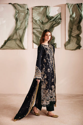 FLORENT - 3PC LAWN EMBROIDERED SHIRT WITH CHIFFON EMBROIDERED DUPATTA AND TROUSER - HZG1975