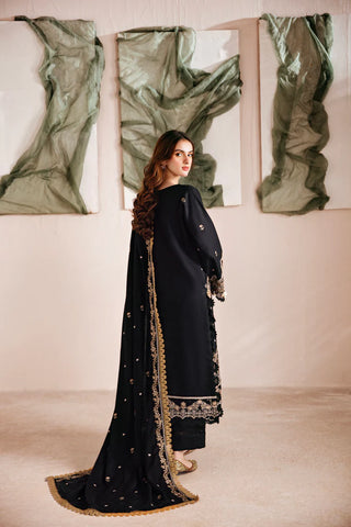 FLORENT - 3PC LAWN EMBROIDERED SHIRT WITH CHIFFON EMBROIDERED DUPATTA AND TROUSER - HZG1975