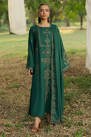 FLORENT - 3PC LAWN EMBROIDERED SHIRT WITH LAWN EMBROIDERED DUPATTA AND TROUSER - HZG2158