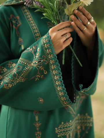 FLORENT - 3PC LAWN EMBROIDERED SHIRT WITH LAWN EMBROIDERED DUPATTA AND TROUSER - HZG2158